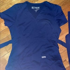 Greys anatomy scrubs mock wrap